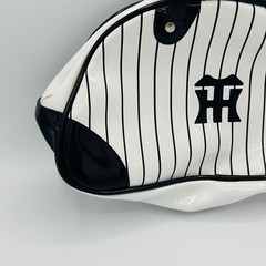 Hanshin Tigers Purse One Size White Black Pinstripe Japan NPB Baseball Bag