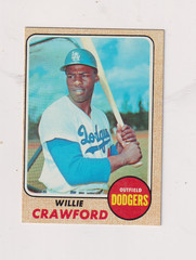 1968 Topps # 417 Willie Crawford, EX-NMT !Free Ship !