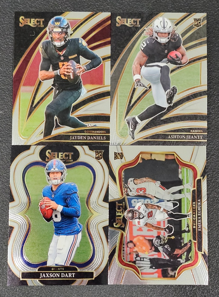 2025 Select Football BASE 201-500 with Rookies You Pick – 2 Card Minimum