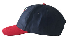 Logo 7 MLB Cleveland Indians Chief Wahoo Navy and Red Snapback Hat Cap