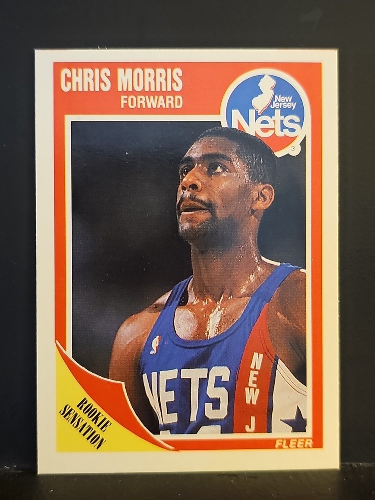 1989-90 Fleer #99 Chris Morris RC NETS