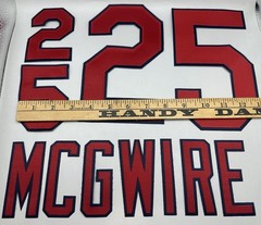 Mark McGwire St Louis Cardinals Jersey Patches Name & Numbers