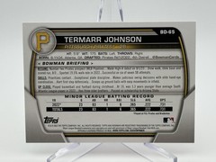 2023 Bowman Draft Termarr Johnson Aqua/Pink Gradient /199 #BD-65