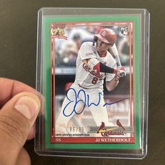 2026 Topps 35th Anniversary JJ Wetherholt (RC) #91A-JJW AUTO GREEN SN/99