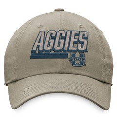 Men&rsquo;s Top of the World Khaki Utah State Aggies Slice Adjustable Hat