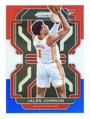 2021-22 Panini Prizm – Jalen Johnson #305 Red White & Blue Prizm (RC)