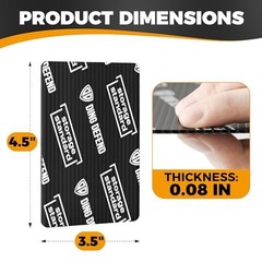 Ding Defend 110-Pack Trading Card Protector Shipping – 3.5 x 4.5 Inch Black Hobb