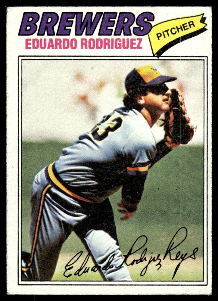 1977 Topps Eduardo Rodriguez Milwaukee Brewers #361