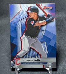 Steven Kwan Chrome Refractor 2025 Bowman&rsquo;s Best Card #61 Cleveland Guardians