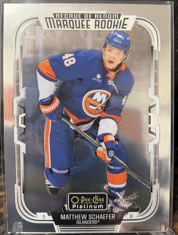 Upper Deck 2025-26 O-Pee-Chee Platinum Marquee Rookie Matthew Schaefer #268 RC