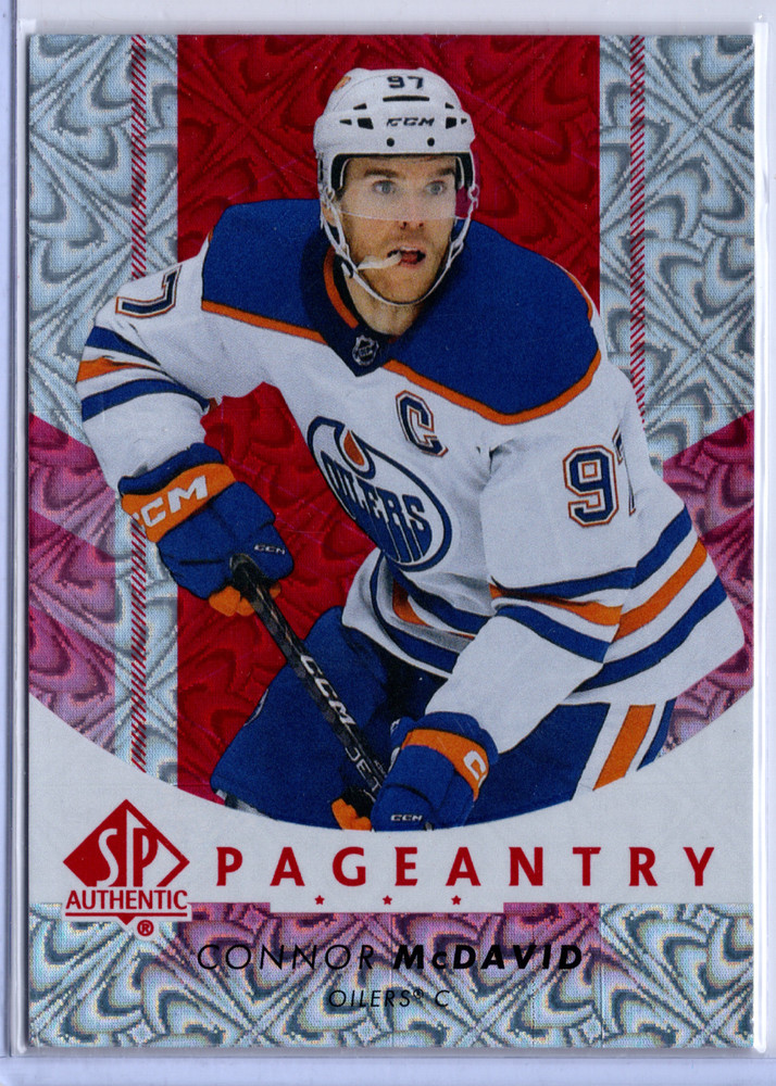 BUY 1 GET 1 50% 22-23 SP Authentic #P-1 Connor McDavid Edmonton Oilers Pageantry