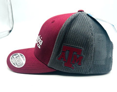 Columbia PFG Texas A&M Aggies Mesh Snapback Hat Maroon Gray One Size NWT