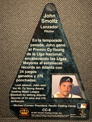 1997 Pacific Crown Collection – Cramer&rsquo;s Choice John Smoltz #CC-8
