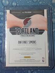 2018-19 Panini Status – Freshman Signatures Anfernee Simons #FS-ASM (AU, RC)