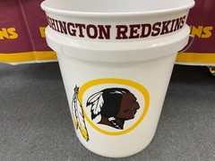 WASHINGTON REDSKINS 5 GALLON BUCKET PAIL EXTREMELY RARE!