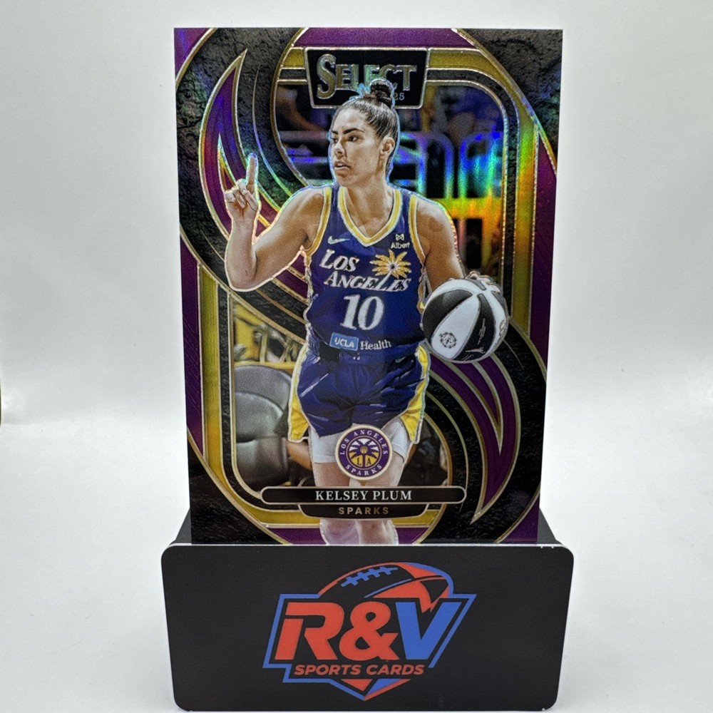 Kelsey Plum 2025 Panini Select WNBA #127 Purple Prizms #/149