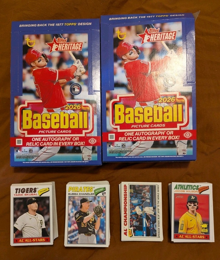 2026 Topps Heritage Baseball Cards Base- You Pick- Complete Your Set 1-299 No SP
