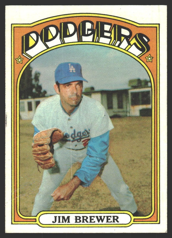 Jim Brewer #151 1972 Topps Los Angeles Dodgers VG-EX