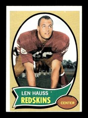 1970 Topps #124 Len Hauss Redskins EX-MT *F7