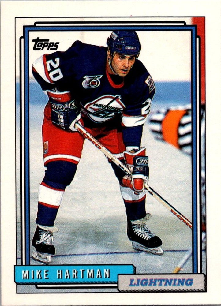 1992-93 Topps #518 Mike Hartman Tampa Bay Lightning
