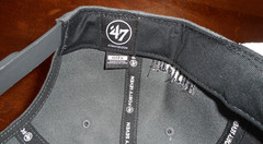 NBA &rsquo;47 Brand Houston Rockets Black Logo Snapback Dark Gray OSFA Cap – EUC!