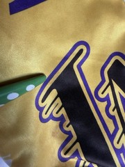 ProStandard Los Angeles Lakers Satin Jacket Mens Small Purple Square Lining NBA