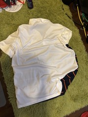Nike Syracuse Orange Men&rsquo;s Polo Shirt 2XL White with Navy and Orange Stripes