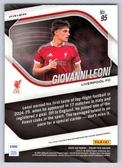 2025-26 Panini Prizm FIFA #95 Giovanni Leoni Silver Prizms