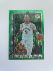 2024-25 Topps Chrome Stephon Castle Spurs #228 Refractor SN Lot (3)