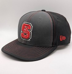 North Carolina State NCSU Wolfpack Snapback Hat New Era Red Gray Black 9fifty