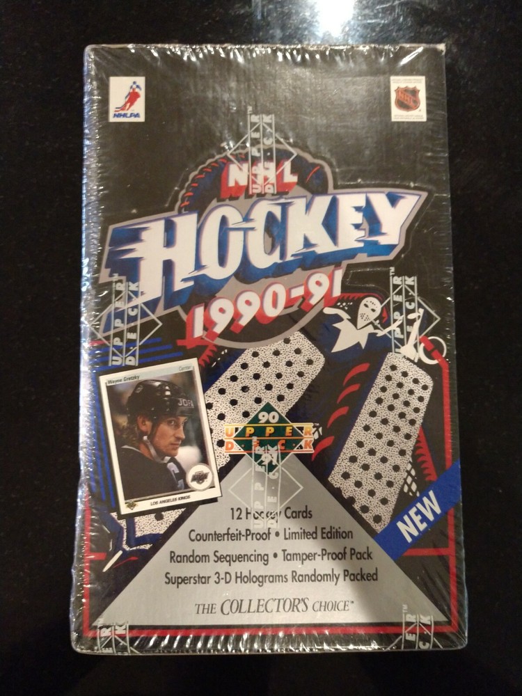 1990-91 Upper Deck NHL Hockey Factory Sealed Wax Box