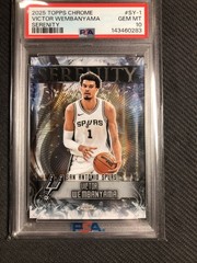 VICTOR WEMBANYAMA 2025 Topps Chrome SERENITY #SY-1 RC PSA 10