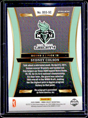 2025 Panini WNBA Select Sydney Colson Draft Selections Signatures Auto #14