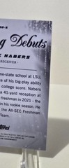 2024 Topps Chrome MALIK NABERS *ROOKIE DAZZLING DEBUTS* case hit NY GIANTS sp