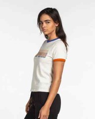 Junk Food Womens Denver Broncos Retro Ringer Tee Shirt New XXS, S, L, XL, XXL