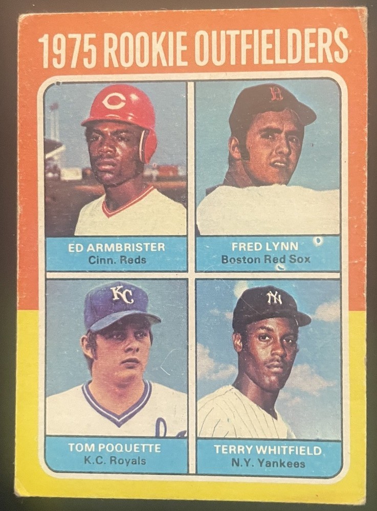 1975 Topps – Rookie Outfielders #622 Fred Lynn Boston Red Sox GOOD/FAIR