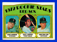 1972 TOPPS #79 CARLTON FISK BOSTON RED SOX ROOKIE CARD — EX