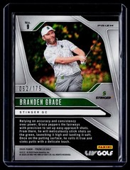 2025 Panini Prizm LIV #9 Branden Grace Green Pulsar #/175