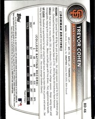 2025 Bowman Draft Paper Trevor Cohen Giants BD-46 1st 5 card lot