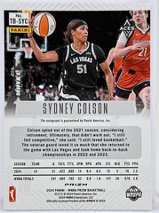 Sydney Colson 2024 Panini Prizm WNBA Throwback Auto Red #72/99 Aces
