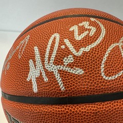 Run TMC Mitch Richmond Tim Hardaway Chris Mullin Signed Basketball | BAS Witness
