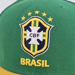 Brasil CBF Soccer Nasional Team Fi Collection Mens Fitted 7 3/4 Cap Green NEW