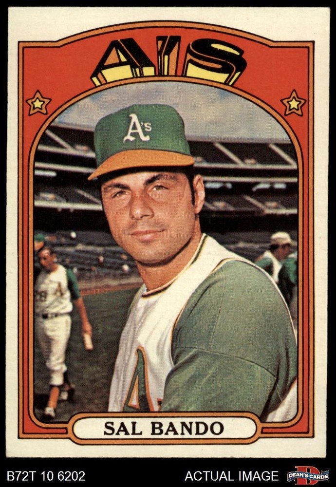 1972 Topps #650 Sal Bando Athletics 5 – EX