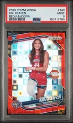2025 Prizm WNBA Kiki Iriafen Red Pandora #149 PSA 9 RC Variation /199
