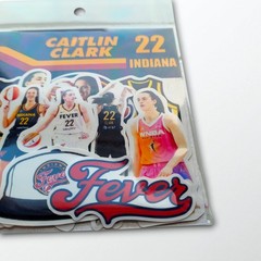Tariff Free WNBA Caitlin Clark Indiana Fever Basketball vinyl stickers set of 12