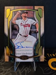 2026 Topps Tier One Spencer Schwellenbach Auto #BOA-SCC Break Out 290/299 Braves