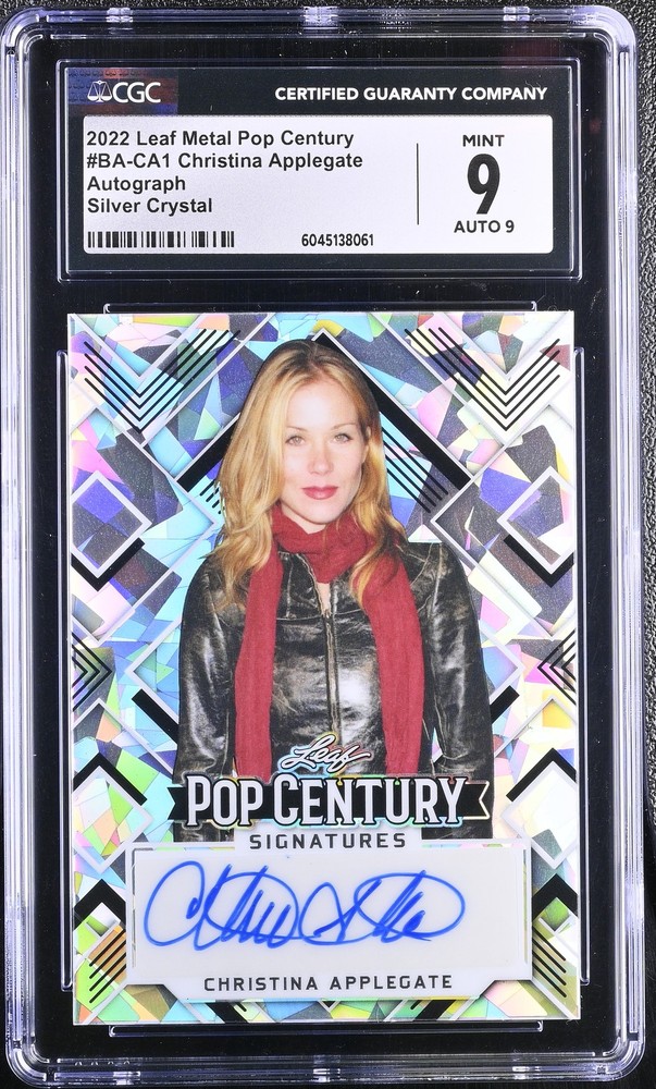 2022 Metal Pop Century #BA-CA1 Christina Applegate SILVER AUTO /15 CGC 9