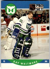 1990-91 Pro Set #610 Kay Whitmore Hartford Whalers Rookie NHL Hockey