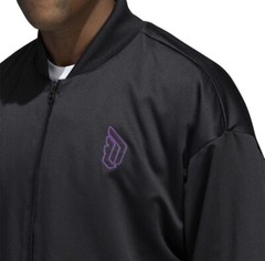 Adidas Dame 8 Inn Jacket / Damian Lillard Black & Purple Men L NWT Retail $150