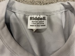 Riddell Athletic Gray Grey Mesh Football Practice Jersey Youth Size M/L Used